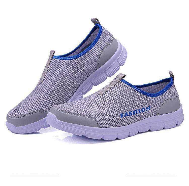 Chaussures décontractées en maille respirante pour femmes et hommes, baskets d'été, chaussures de course pour hommes, chaussures de marche ultra-légères et respirantes à enfiler, chaussures athlétiques antidérapantes, espadrilles à la mode