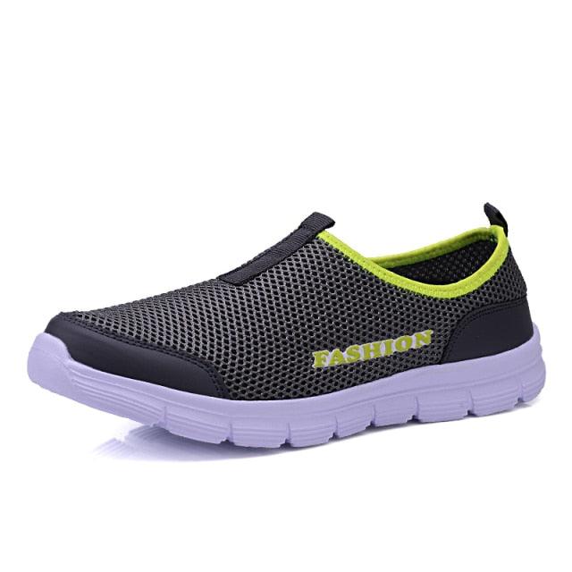 Chaussures décontractées en maille respirante pour femmes et hommes, baskets d'été, chaussures de course pour hommes, chaussures de marche ultra-légères et respirantes à enfiler, chaussures athlétiques antidérapantes, espadrilles à la mode