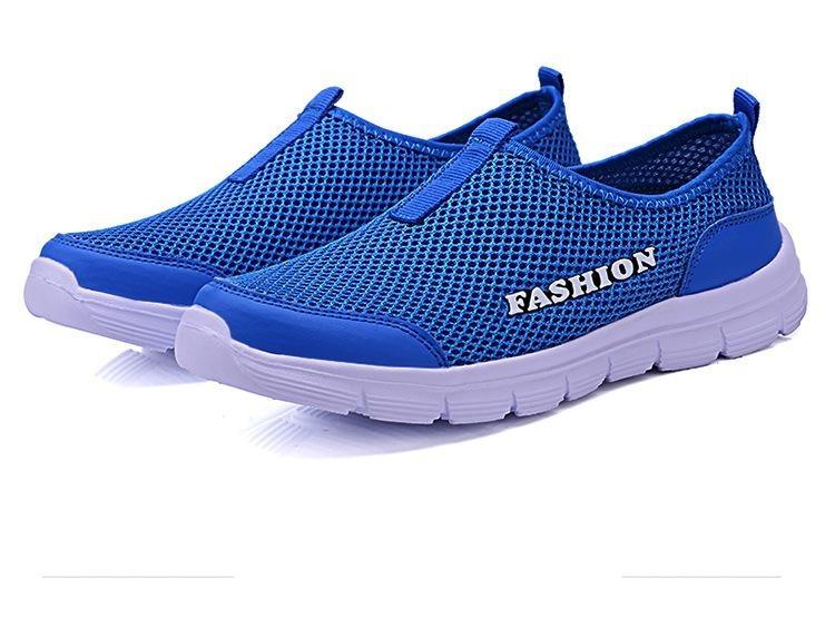 Chaussures décontractées en maille respirante pour femmes et hommes, baskets d'été, chaussures de course pour hommes, chaussures de marche ultra-légères et respirantes à enfiler, chaussures athlétiques antidérapantes, espadrilles à la mode