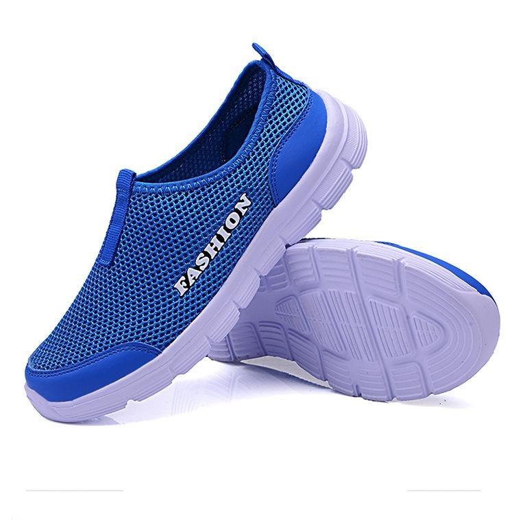 Chaussures décontractées en maille respirante pour femmes et hommes, baskets d'été, chaussures de course pour hommes, chaussures de marche ultra-légères et respirantes à enfiler, chaussures athlétiques antidérapantes, espadrilles à la mode