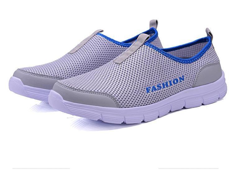 Chaussures décontractées en maille respirante pour femmes et hommes, baskets d'été, chaussures de course pour hommes, chaussures de marche ultra-légères et respirantes à enfiler, chaussures athlétiques antidérapantes, espadrilles à la mode