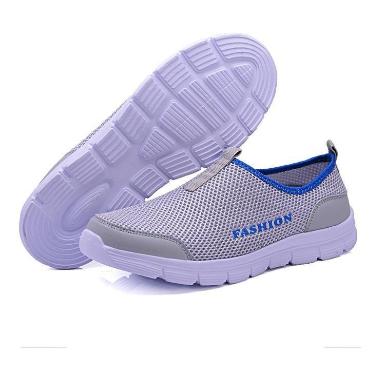 Chaussures décontractées en maille respirante pour femmes et hommes, baskets d'été, chaussures de course pour hommes, chaussures de marche ultra-légères et respirantes à enfiler, chaussures athlétiques antidérapantes, espadrilles à la mode