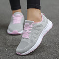 Chaussures plates en maille respirante pour femmes, baskets blanches décontractées, chaussures de sport vulcanisées pour femmes, nouvelles chaussures de marche et de tennis d'été