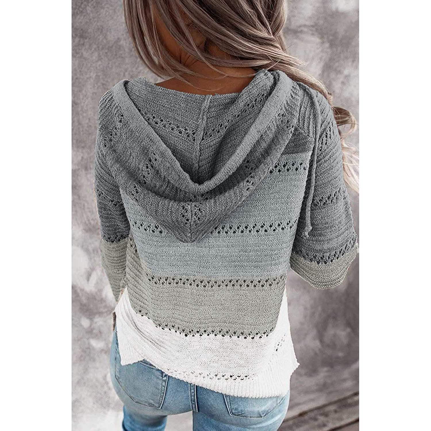 Sweat-shirt à capuche décontracté zippé à manches longues pour femme