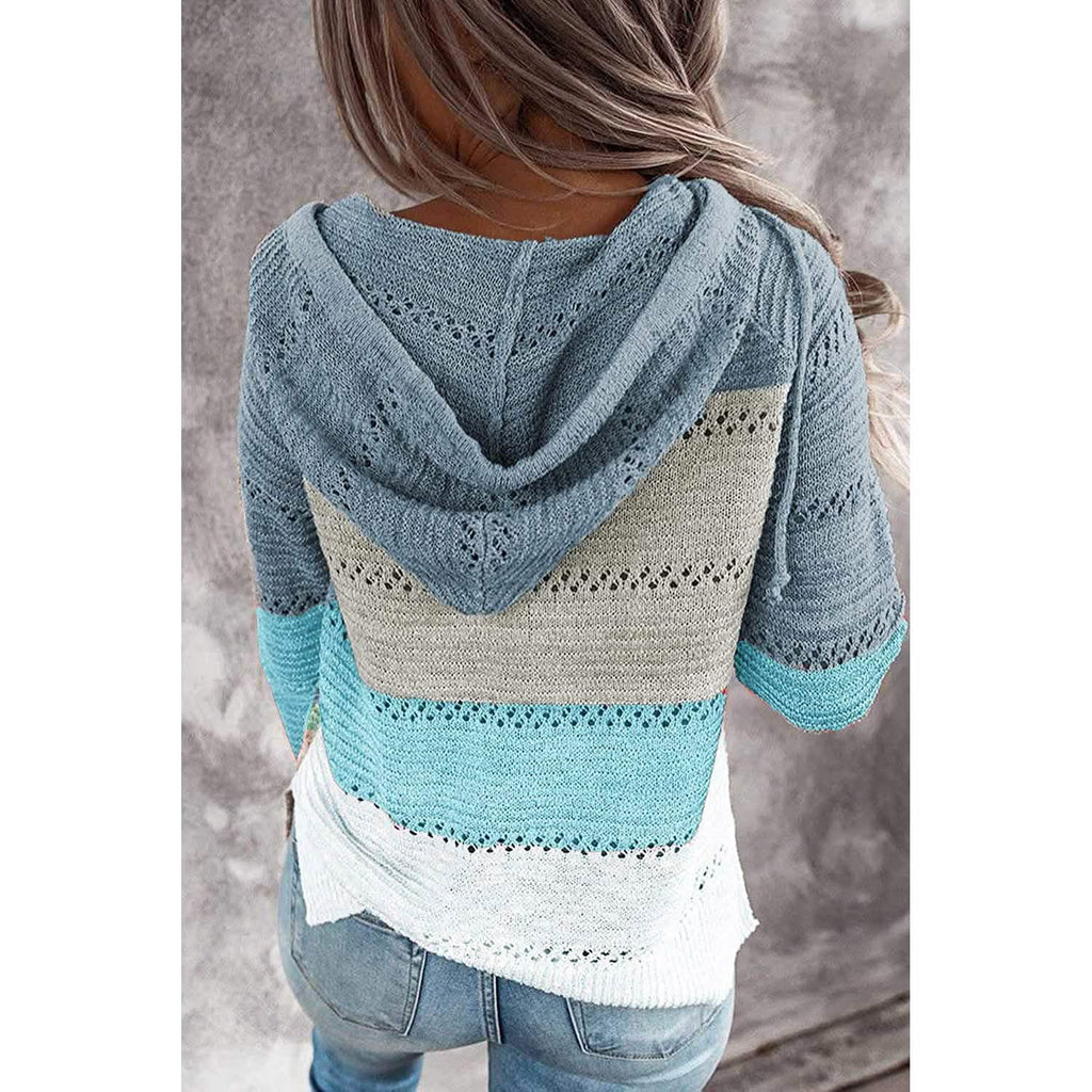 Sweat-shirt à capuche décontracté zippé à manches longues pour femme