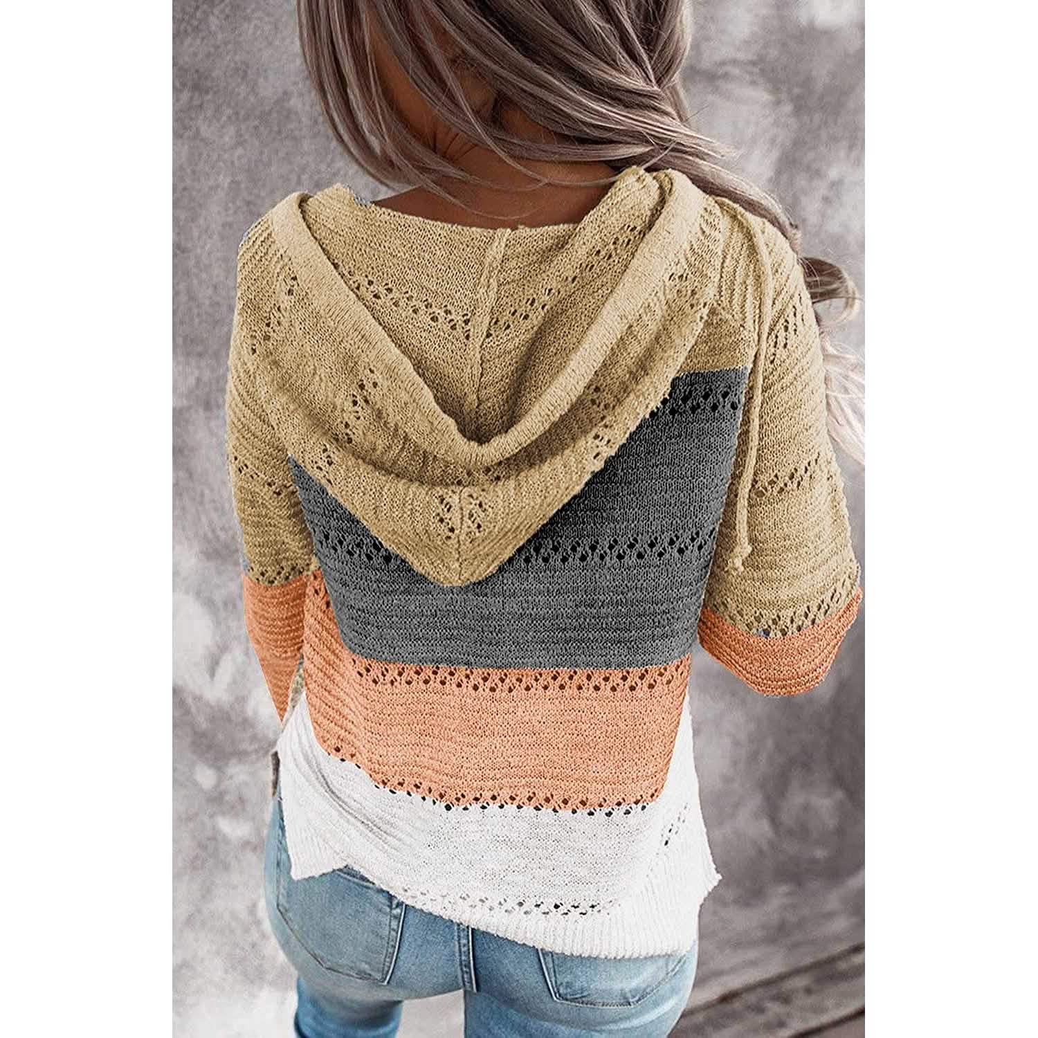 Sweat-shirt à capuche décontracté zippé à manches longues pour femme