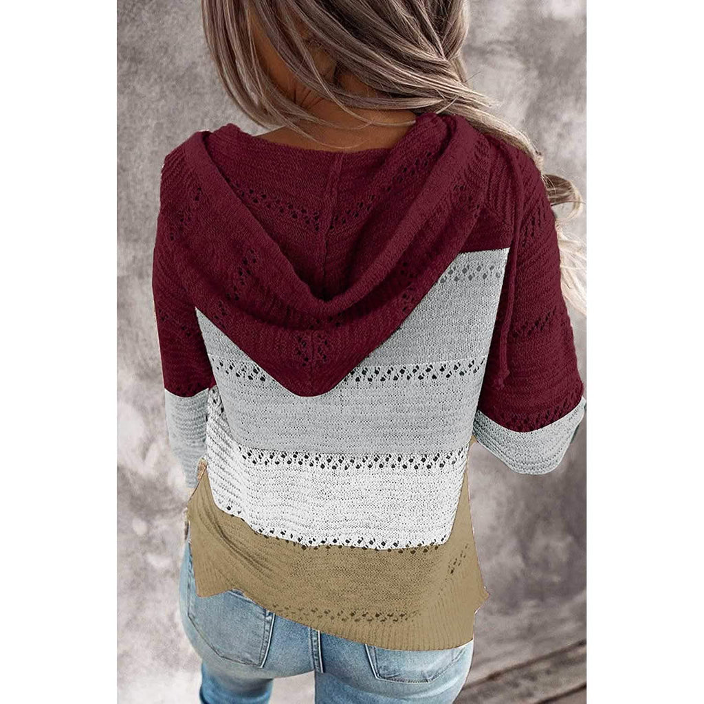 Sweat-shirt à capuche décontracté zippé à manches longues pour femme