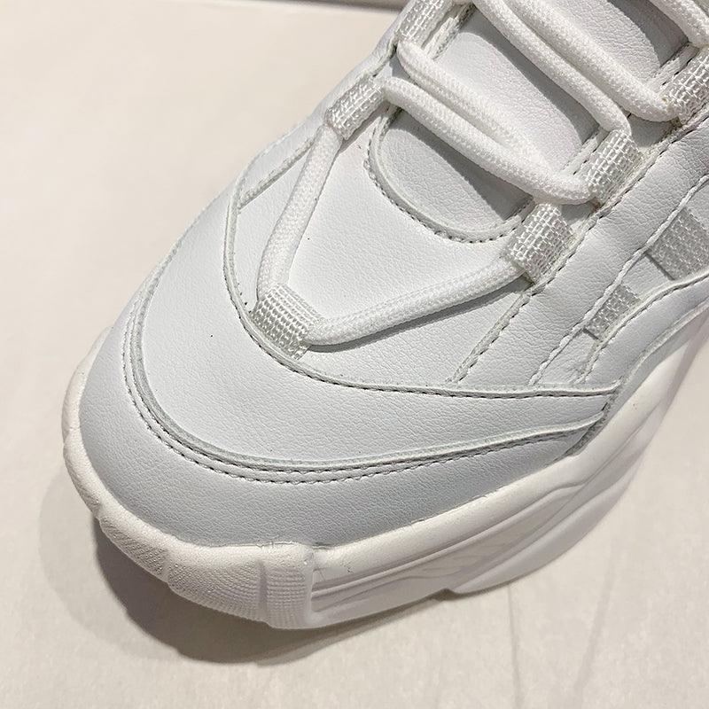 Baskets Chunky Femme Décontractées Vulcanisées Femme Baskets à Plateforme Haute Lacets Baskets Blanches Chaussures Blanches Mode Automne Hiver Plateforme de Haute Qualité Baskets