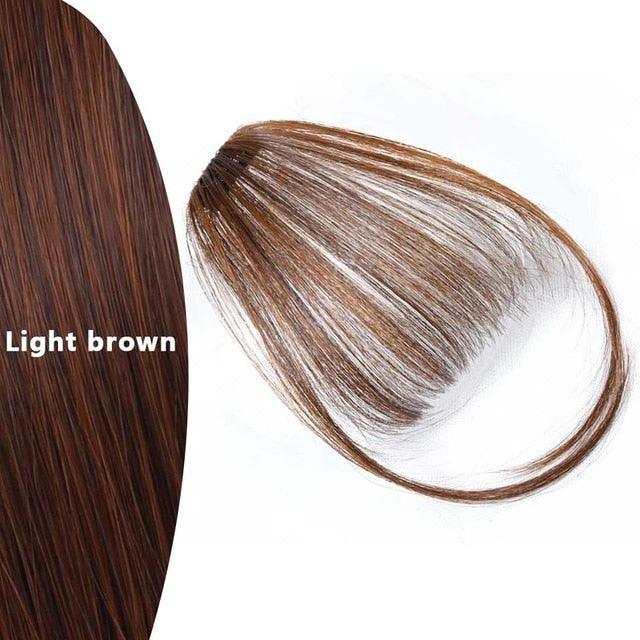 Postiche Cheveux Femme Frange Clip Synthétique Faux Morceau De Cheveux Clip Dans Les Extensions De Cheveux Avant Naturel Plat Soignée Frange Avec Tempes Pour Femmes Postiche Une Pièce