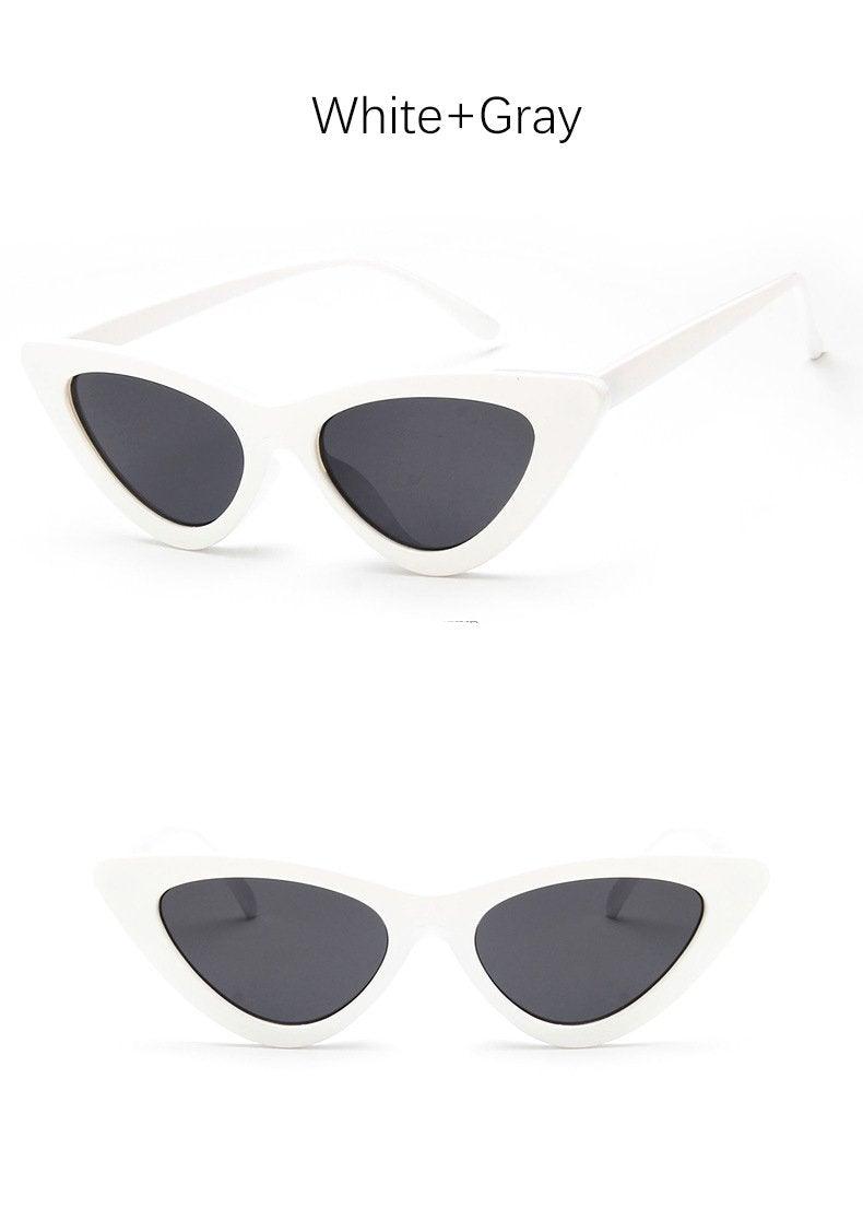 Lunettes de soleil pour femmes, élégantes, noires, d'été, style œil de chat, nouvelles, populaires, petites lunettes de soleil pour femmes, lunettes rétro d'été