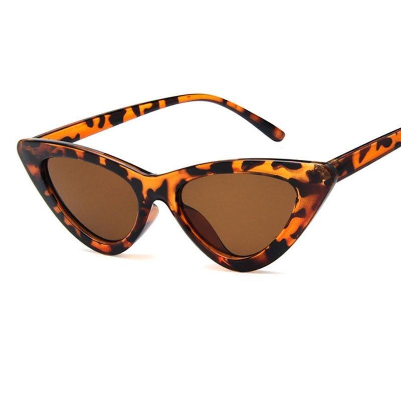 Lunettes de soleil pour femmes, élégantes, noires, d'été, style œil de chat, nouvelles, populaires, petites lunettes de soleil pour femmes, lunettes rétro d'été