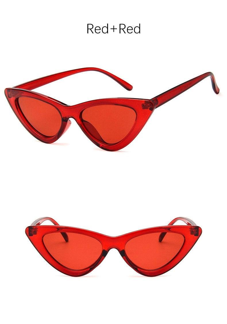 Lunettes de soleil pour femmes, élégantes, noires, d'été, style œil de chat, nouvelles, populaires, petites lunettes de soleil pour femmes, lunettes rétro d'été