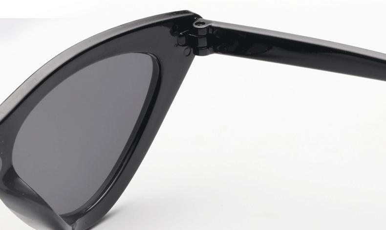 Lunettes de soleil pour femmes, élégantes, noires, d'été, style œil de chat, nouvelles, populaires, petites lunettes de soleil pour femmes, lunettes rétro d'été