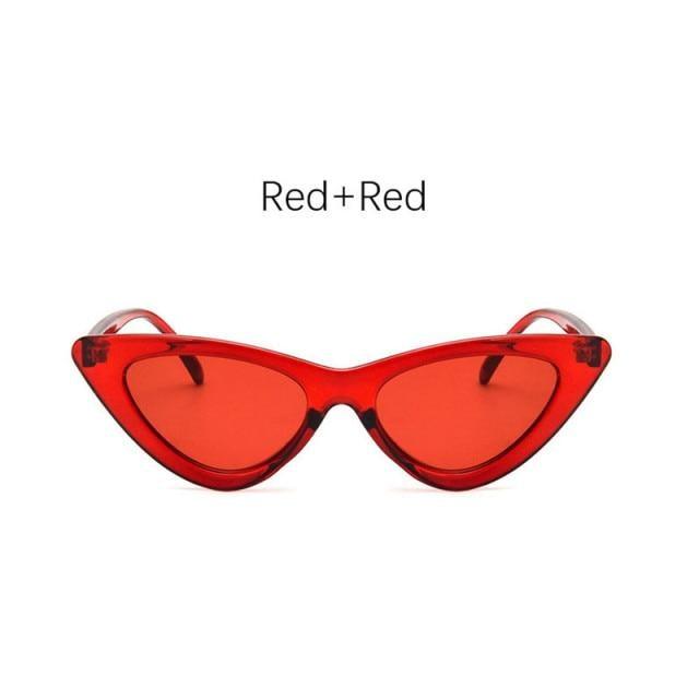 Lunettes de soleil pour femmes, élégantes, noires, d'été, style œil de chat, nouvelles, populaires, petites lunettes de soleil pour femmes, lunettes rétro d'été