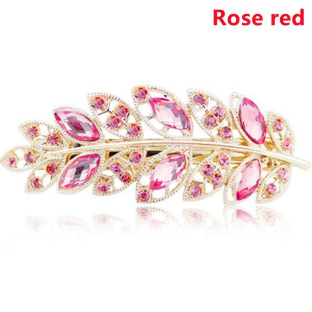 Épingle à cheveux queue de cheval en strass pour femmes, pince à ressort, bijoux de luxe pour dames, pince latérale en cristal, support de queue de cheval magnifique, accessoires capillaires pour femmes