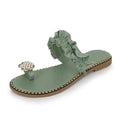 Sandales Plates Jaunes Femme Tendance Été Élégantes Confortables Motif Ananas Pour Femmes