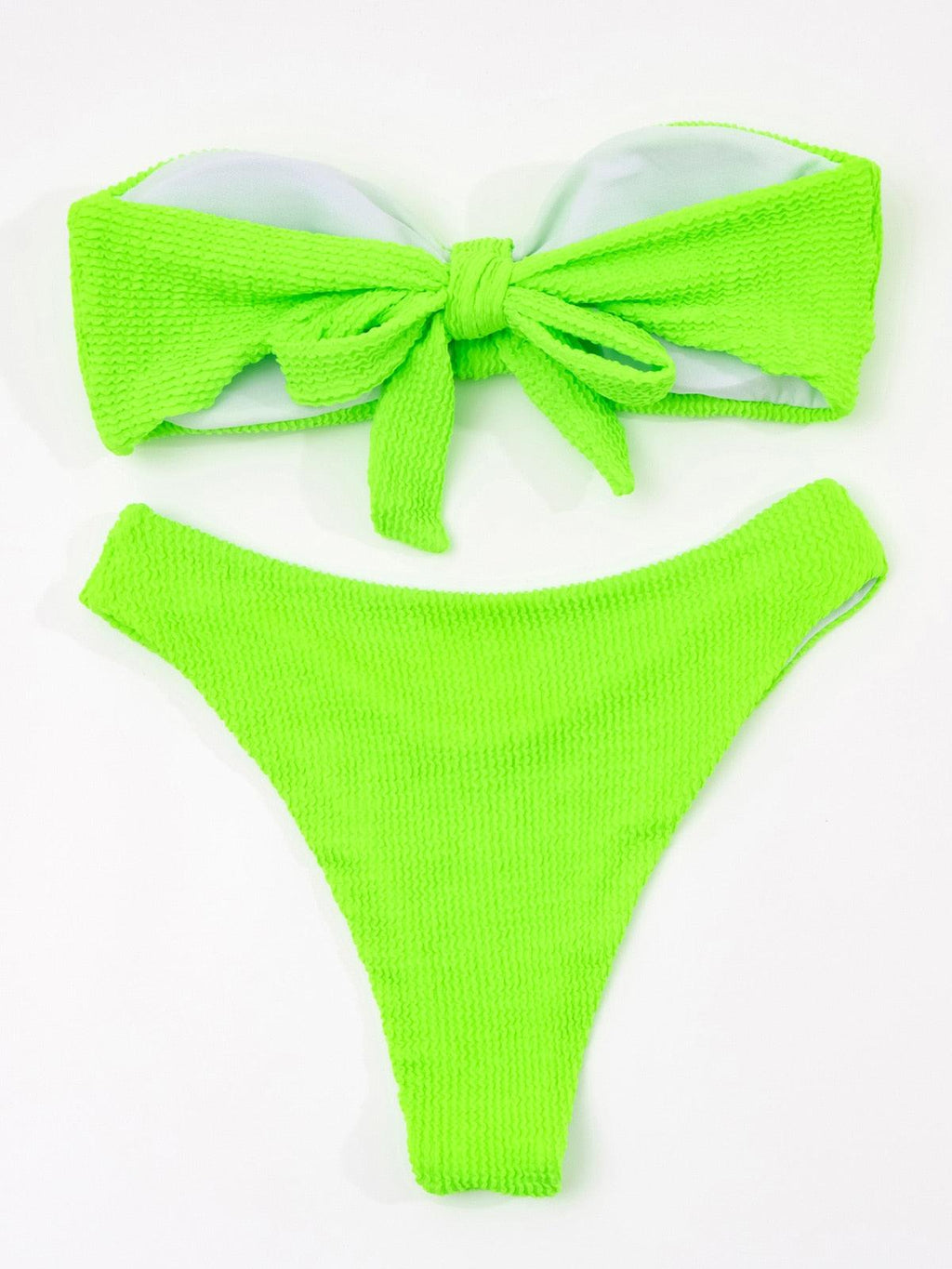 Maillot de bain bikini taille haute pour femme, ensemble bikini deux pièces avec anneau en métal et bandage croisé, découpes, attache dorsale, string, maillot de bain