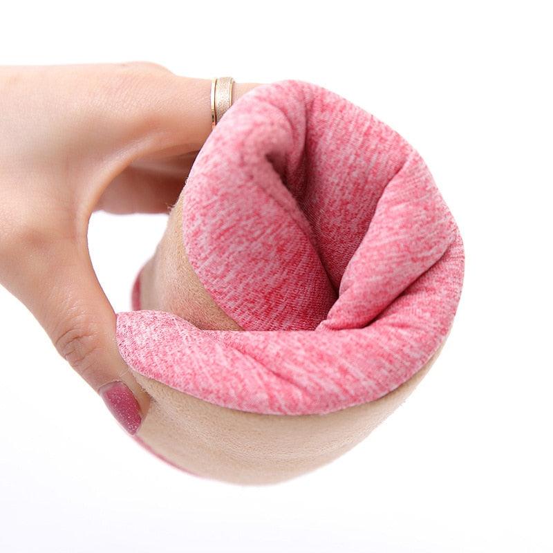 Chaussons d'intérieur en peluche doux et mignons en coton pour femmes, chaussures antidérapantes pour la maison, chaussons de chambre en coton pour femmes et hommes, chaussures lavables antidérapantes pour la maison, le voyage, le spa et l'hôtel