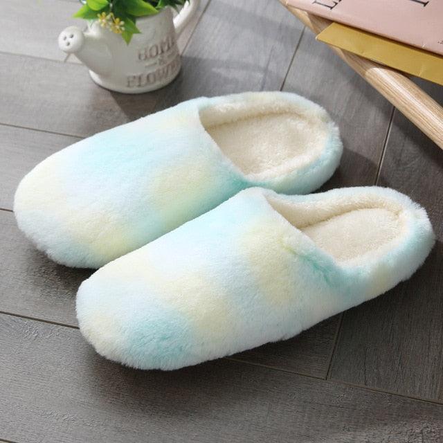 Pantoufles d'intérieur pour femmes Chaussons en peluche chauds pour la maison Automne Hiver Femme Maison Appartement Chausson doux Pantoufles silencieuses Semelle intérieure en polaire moelleuse Chaussons duveteux pour la maison et la chambre à coucher