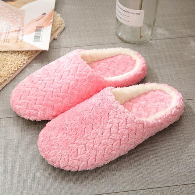 Pantoufles d'intérieur pour femmes Chaussons en peluche chauds pour la maison Automne Hiver Femme Maison Appartement Chausson doux Pantoufles silencieuses Semelle intérieure en polaire moelleuse Chaussons duveteux pour la maison et la chambre à coucher