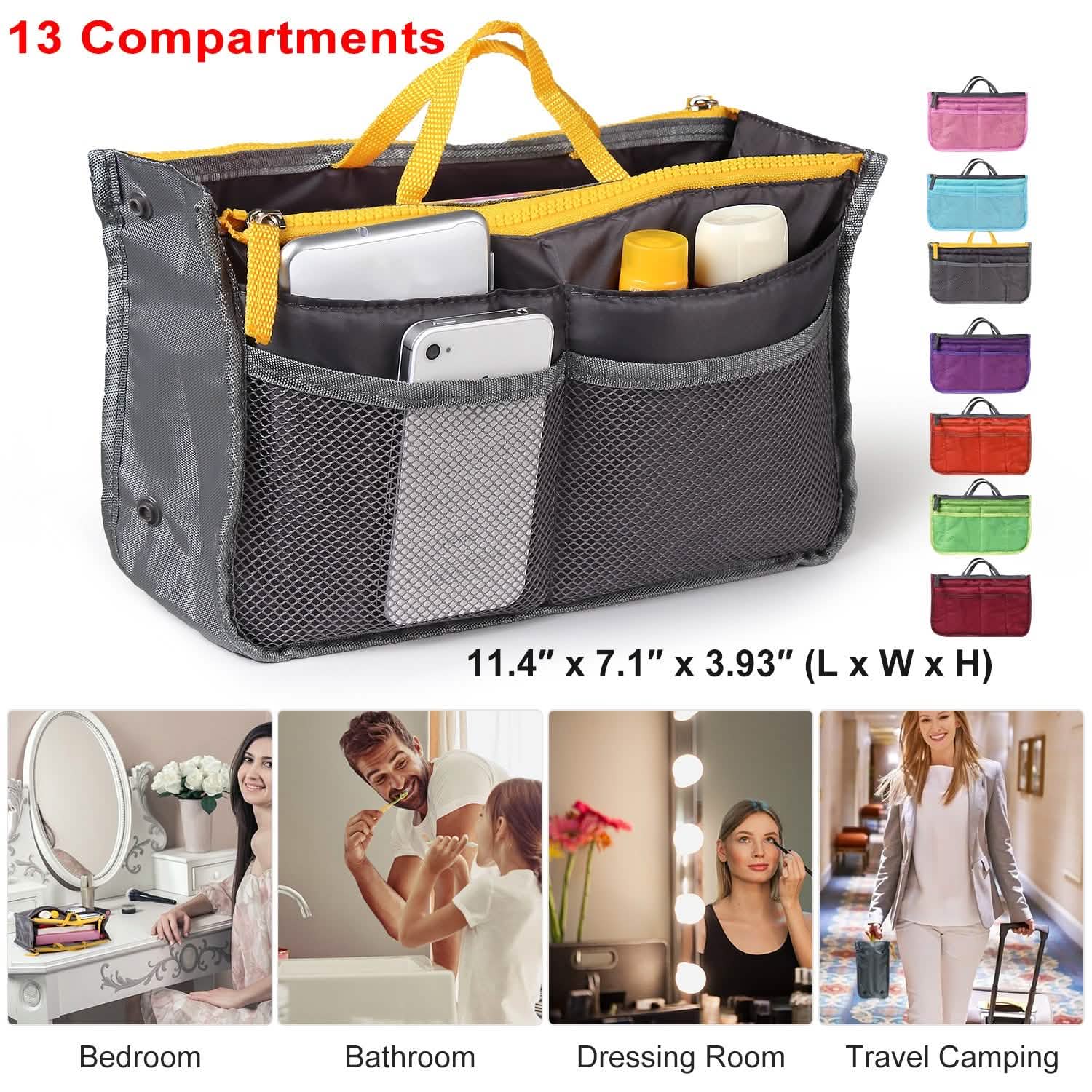 Sac à main Organisateur de maquillage pour femmes et voyage