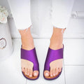 Chaussures en Cuir pour Femme, Confortables, Plateforme, Semelle Plate, Décontractées, Souples, à Bout Ouvert, Sandales à Semelle Plate, Douces, à Anneau d'Orteil, Uniques, Modernes, pour l'Été et la Plage