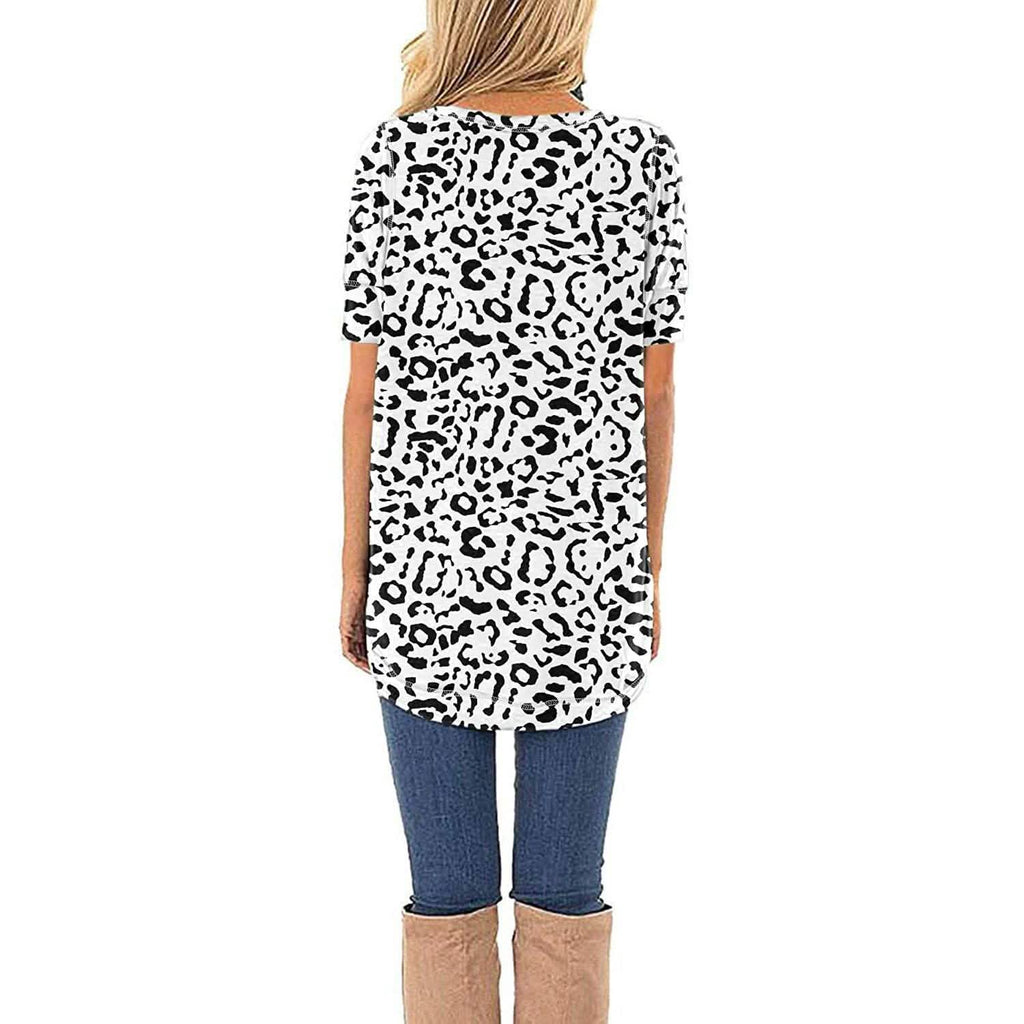 Haut tunique ample décontracté à manches longues et fentes latérales pour femmes