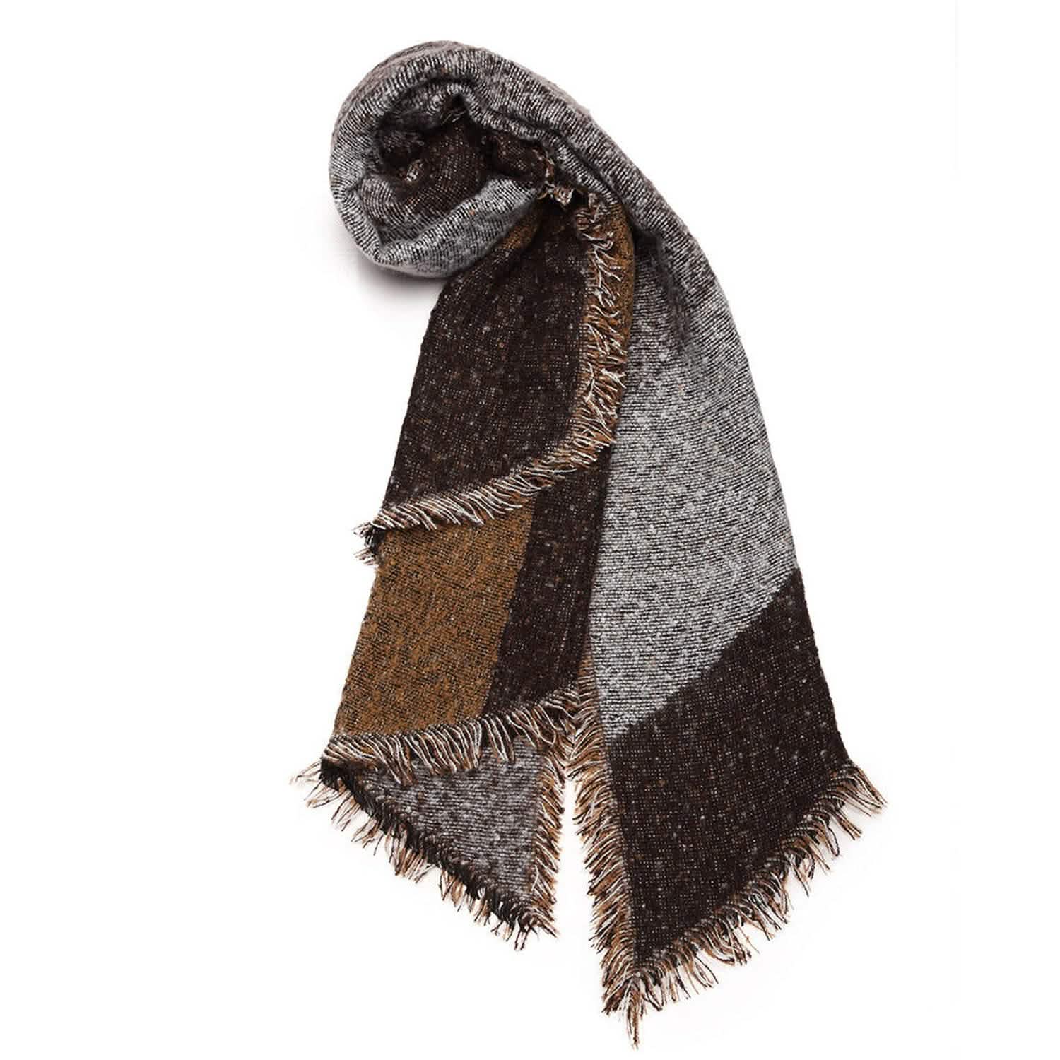 Châle long et doux en tricot pour femme, plaid couverture cape extra épaisse