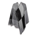 Châle long et doux en tricot pour femme, plaid couverture cape extra épaisse