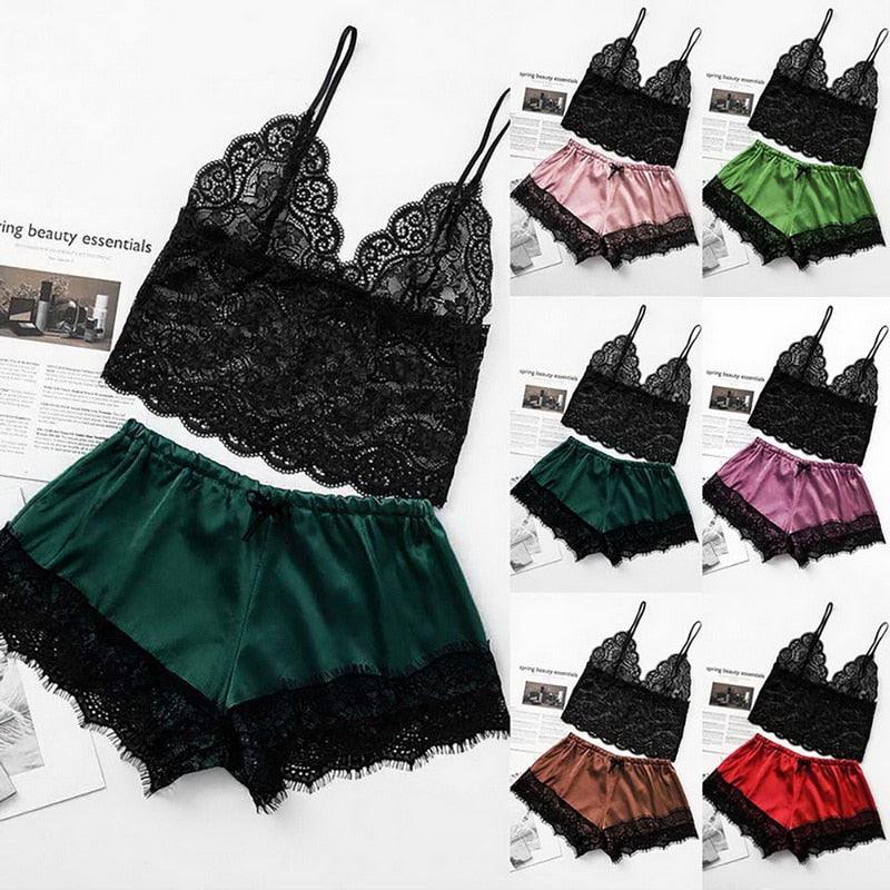 Ensemble de sous-vêtements de luxe pour femmes Soutien-gorge et culotte en dentelle 2 pièces Ensemble de lingerie en dentelle à lanières Lingerie en dentelle confortable en polyester Vêtements de nuit et hauts Sous-vêtements légers et confortables