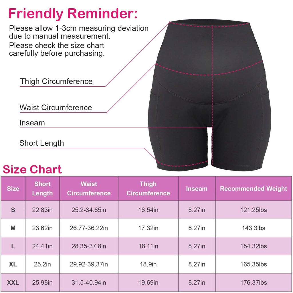 Shorts de grossesse sans couture pour femme