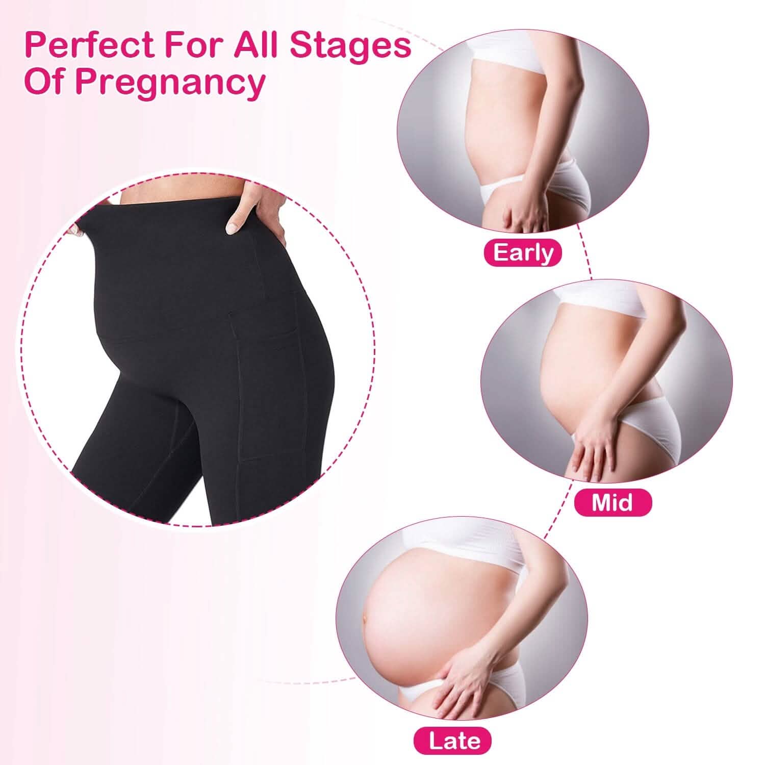 Shorts de grossesse sans couture pour femme