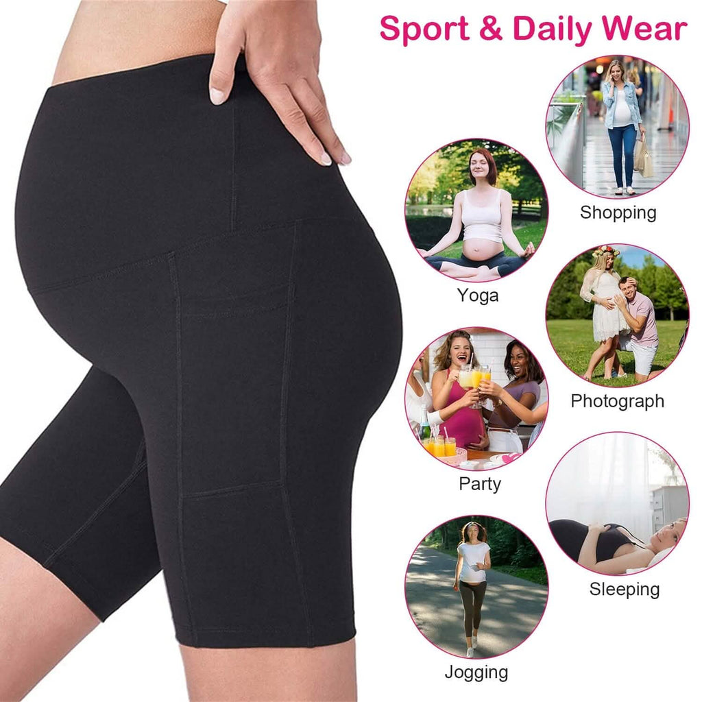 Shorts de grossesse sans couture pour femme