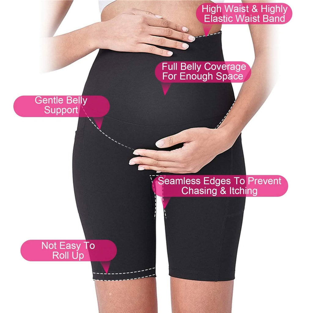 Shorts de grossesse sans couture pour femme