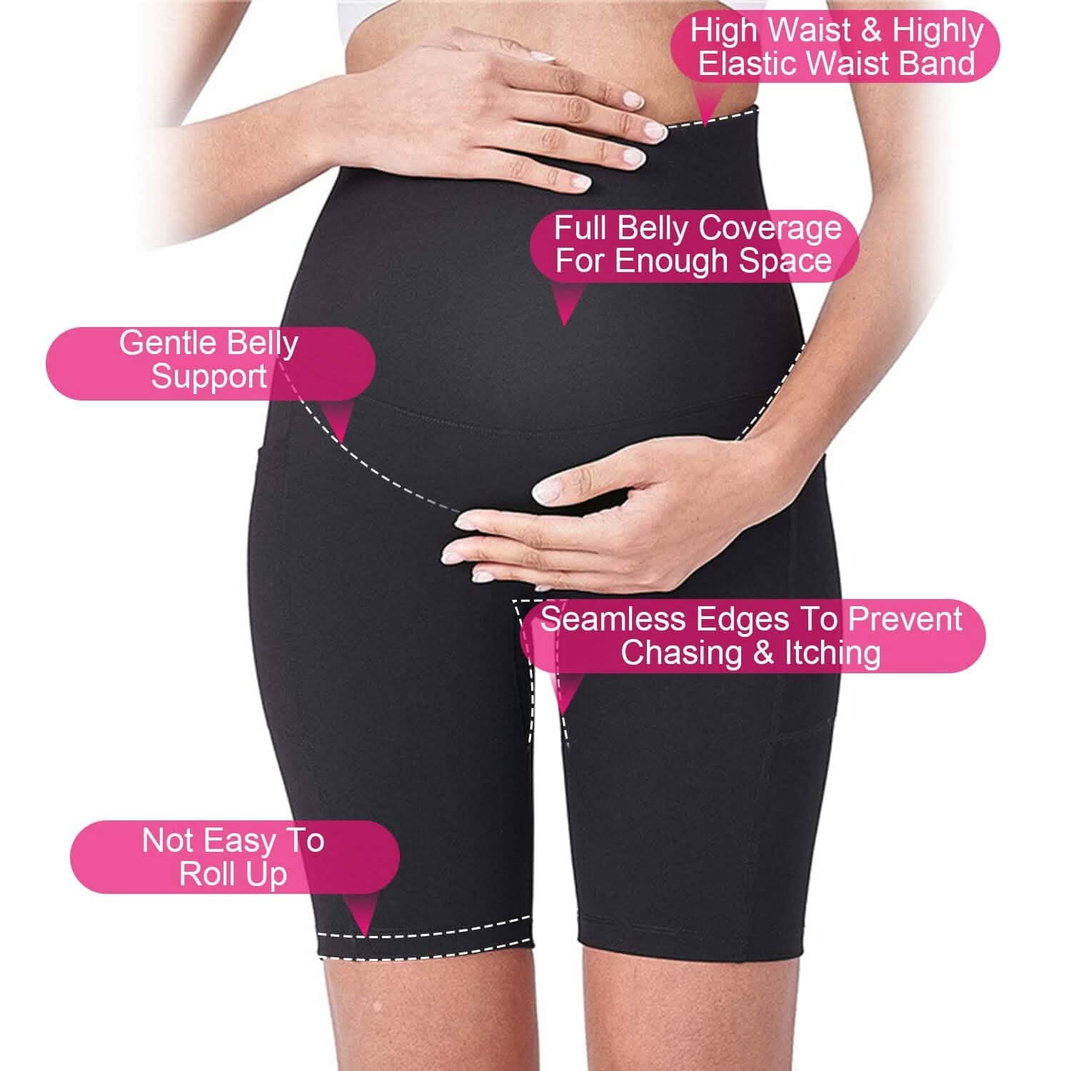 Shorts de grossesse sans couture pour femme