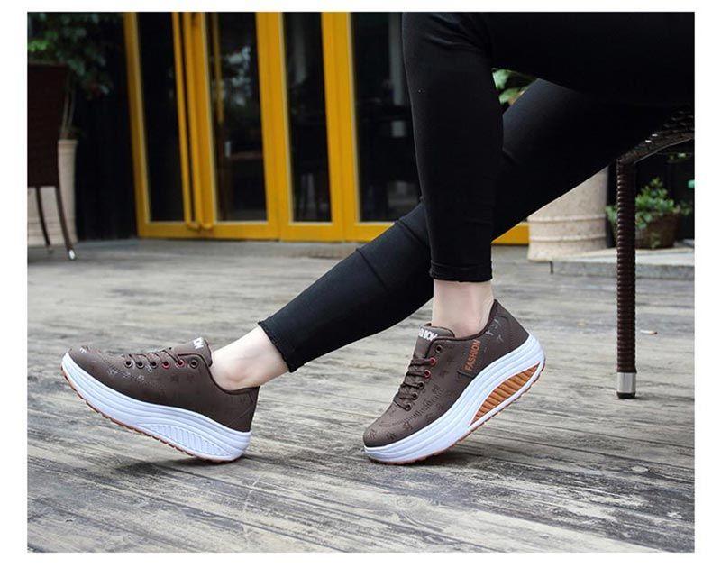 Baskets modernes pour femmes, rehaussant la taille, plateformes, à lacets, chaussures de marche en cuir, baskets de mode respirantes, chaussures vulcanisées, baskets de sport décontractées pour femmes