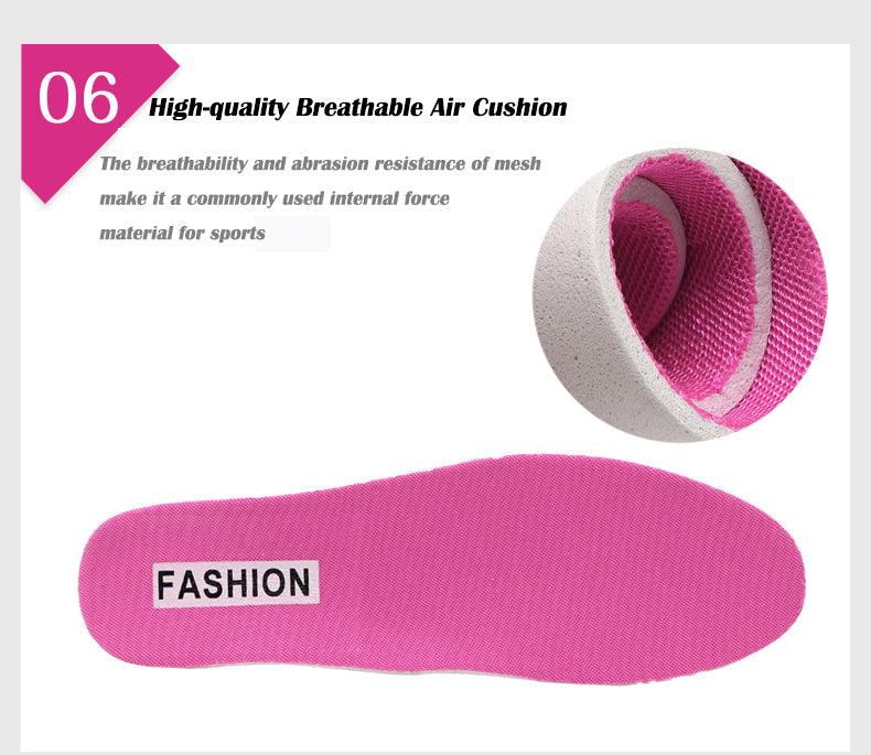 Baskets athlétiques à coussin d'air pour femmes, chaussures de marche respirantes, lacets sportifs, plateforme haute, chaussures décontractées, baskets en maille pour femmes, mode tennis, chaussures de marche respirantes pour la gym et le travail