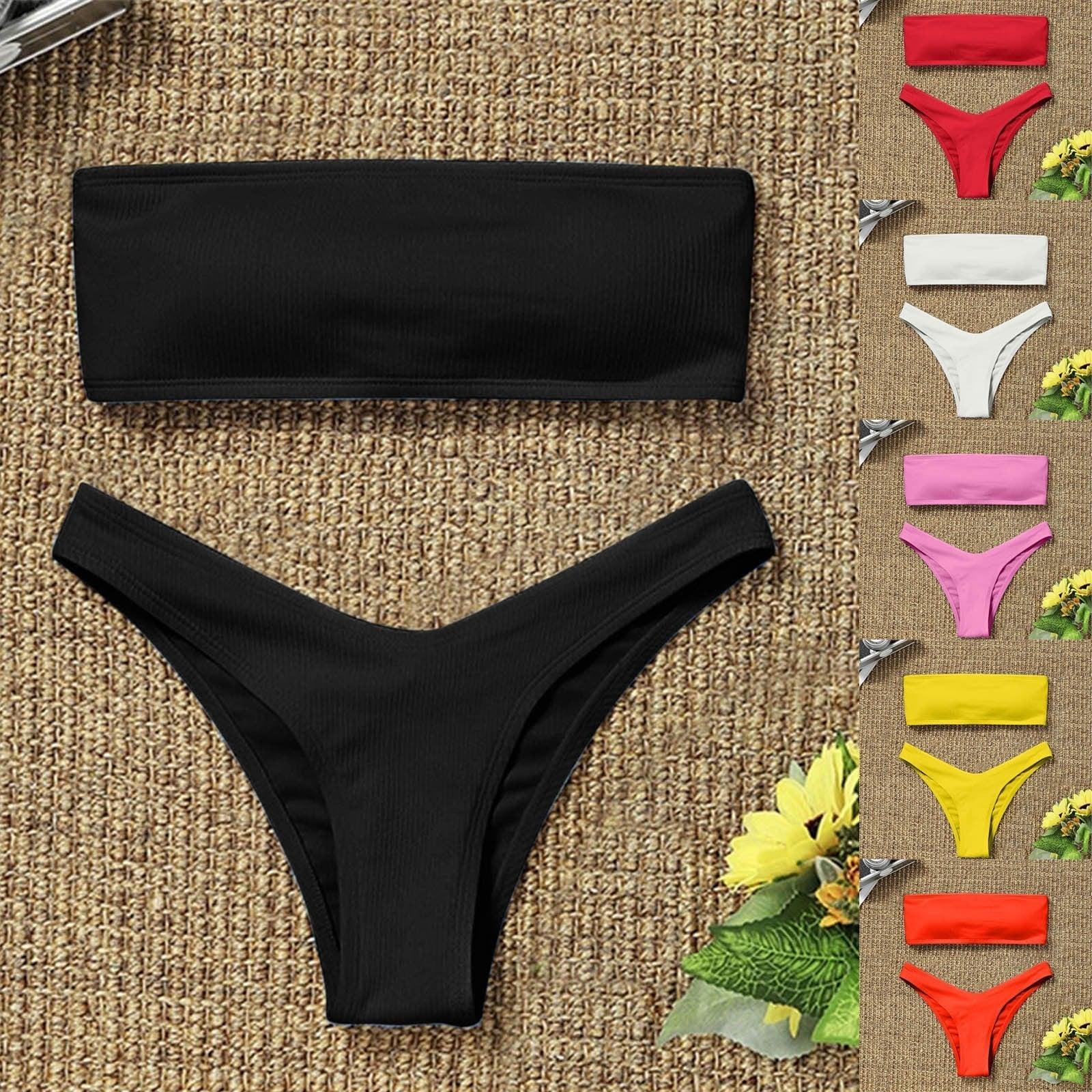 Maillot de bain deux pièces taille haute amincissant pour femme, maillot de bain de plage pour jeune fille, maillot de bain tendance pour femme, maillot de bain rembourré taille haute effronté.