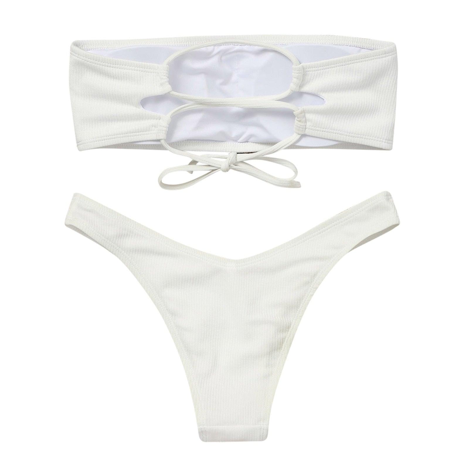 Maillot de bain deux pièces taille haute amincissant pour femme, maillot de bain de plage pour jeune fille, maillot de bain tendance pour femme, maillot de bain rembourré taille haute effronté.