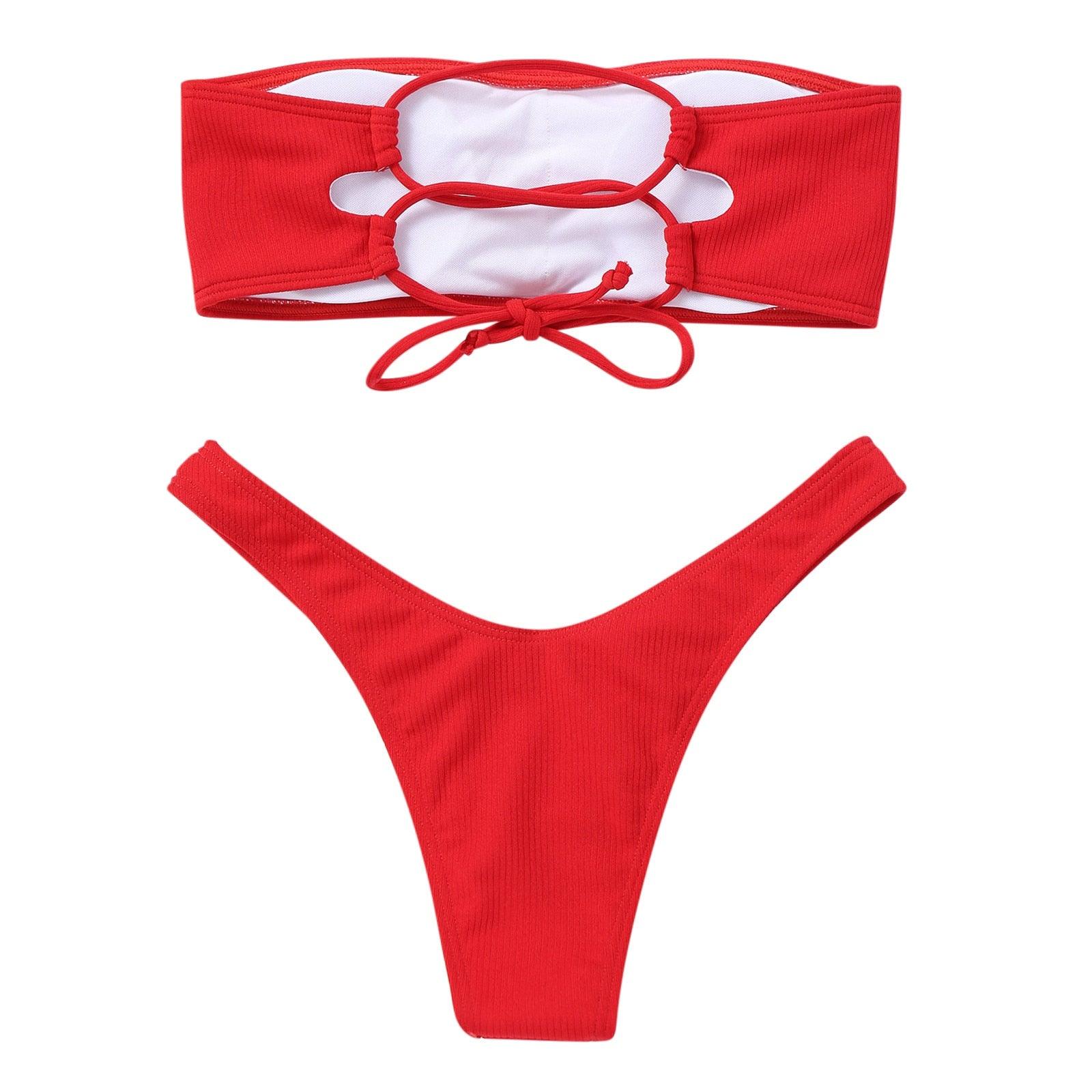 Maillot de bain deux pièces taille haute amincissant pour femme, maillot de bain de plage pour jeune fille, maillot de bain tendance pour femme, maillot de bain rembourré taille haute effronté.