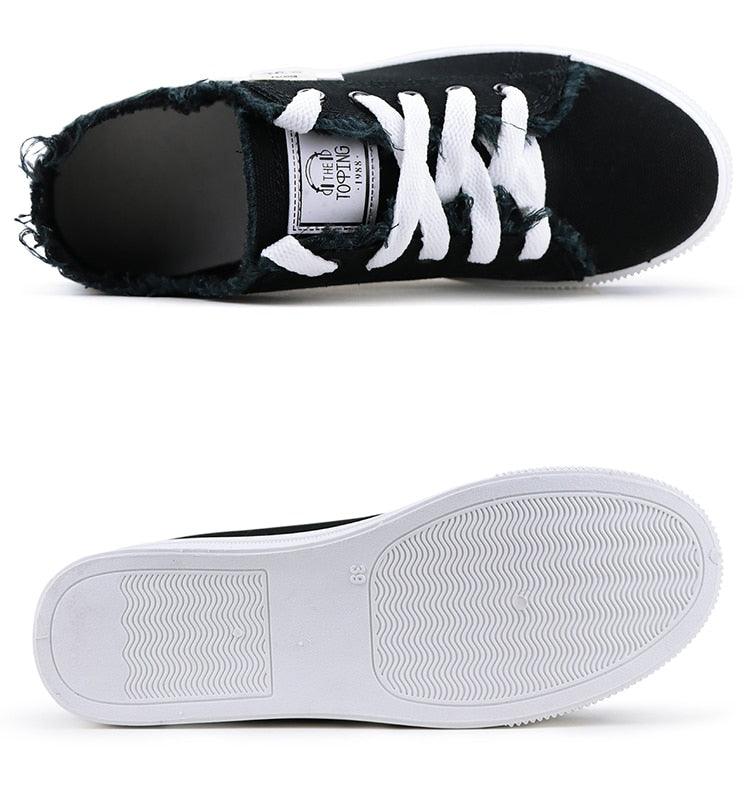 Baskets classiques d'été respirantes en toile pour femmes, chaussures décontractées à lacets pour l'extérieur, baskets basses en toile blanches pour hommes et femmes