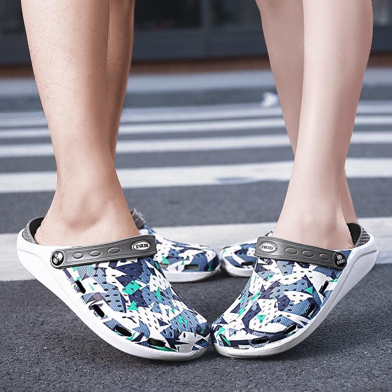 Sabots décontractés pour femme, sandales respirantes, pantoufles d'intérieur, chaussures d'été à enfiler pour femme, tongs, sabots de jardin, chaussures de plage, baskets de travail, sandales d'été respirantes, légères, à séchage rapide.