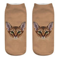 Chaussettes Femme Imprimé Animal Drôle Mignon 3D Chat Chaussettes Courtes Femme Chaussettes Mixtes Chaussettes Mode Dessin Animé Chat Style Mode Chaussettes Bateau Décontractées Pour Hommes Et Femmes