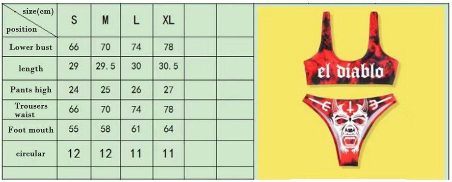 Maillots de bain drôles imprimés 2 pièces pour femmes Maillot de bain triangle festonné imprimé deux pièces pour femmes avec bas décolleté en V profond, coussinets de poitrine détachables, hauts à bretelles et bas triangulaires