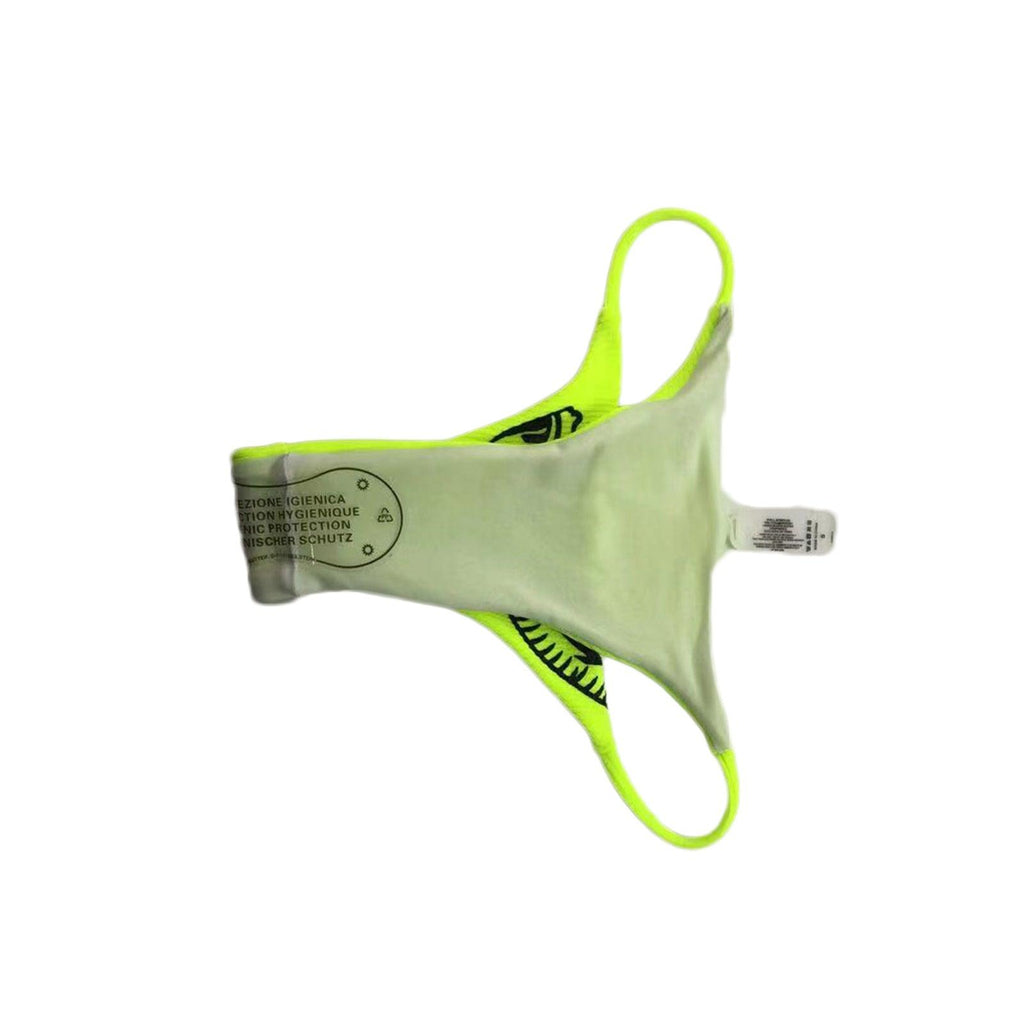 Maillots de bain drôles imprimés 2 pièces pour femmes Maillot de bain triangle festonné imprimé deux pièces pour femmes avec bas décolleté en V profond, coussinets de poitrine détachables, hauts à bretelles et bas triangulaires