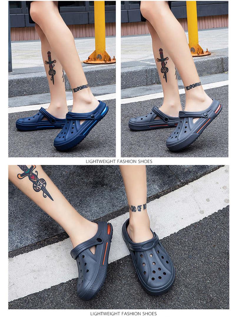 Tongs et sandales d'été pour femmes, chaussures de luxe pour hommes, sabots de jardin, sandales d'été légères antidérapantes pour la marche, chaussures de sport, sabots unisexes adultes pour piscine, plage, jardin.