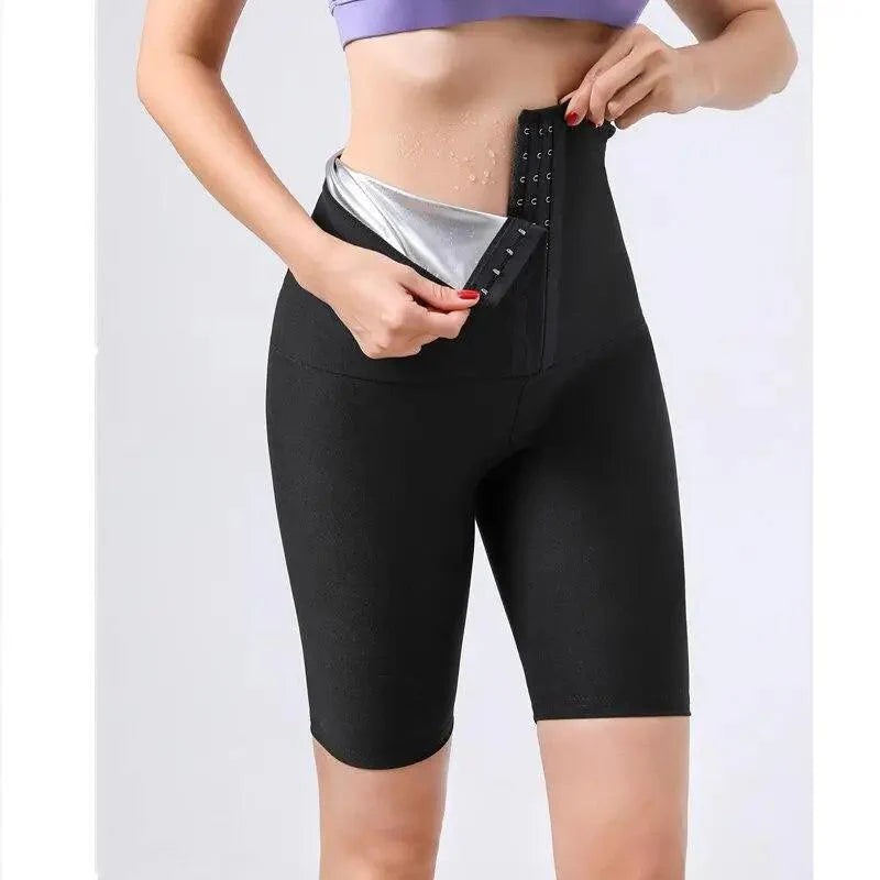 Pantalon de sauna thermique à compression chaud pour femme - Collant de sudation Thermo Leggings de sport, d'entraînement, de mise en forme du corps, de perte de poids