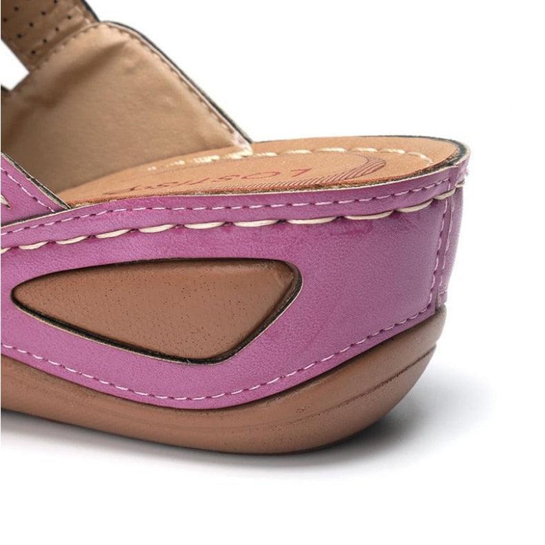 Sandales pour femmes, chaussures de mode, chaussures d'été à talons, tongs, sandales de plage décontractées pour femmes, sandales confortables à enfiler, sandales décontractées vintage d'été, bout ouvert, talon bas, chaussures plates