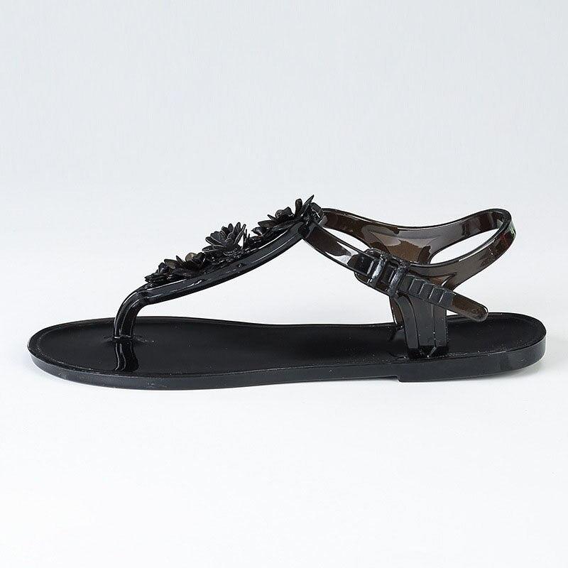 Sandales pour femmes Tongs Nouvelle Mode d'Été Plage Fleur Respirantes Antidérapantes Claquettes Plates Sandales Plates Décontractées pour Femmes Tongs Sandales Habillées à Lanières en T pour l'Été