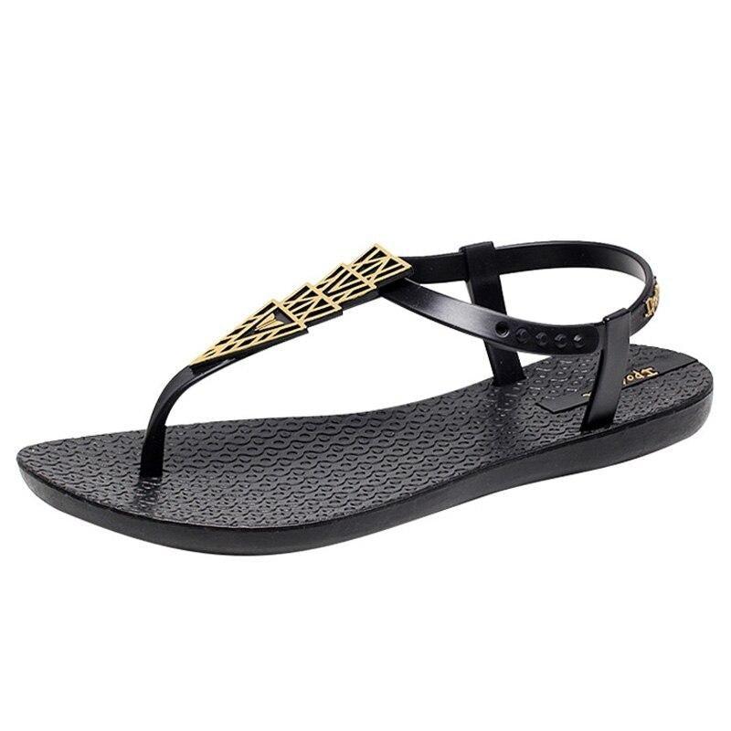Sandales Femme Tongs d'Été Plates Femme Sandales de Plage Plates Sandales Entre-doigts Sandales T-bar Plates Décontractées d'Été de Plage Sabot Sandale